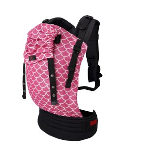 Mermaid in pink ergonomska nosiljka za bebe (2)