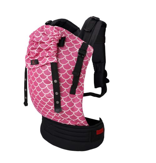 Mermaid in pink ergonomska nosiljka za bebe (2)